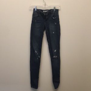 Zara depressed skinny jeans